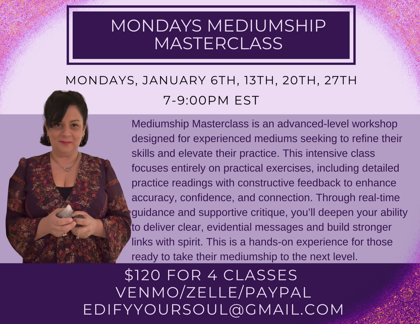 Mondays Mediumship Masterclass Registration